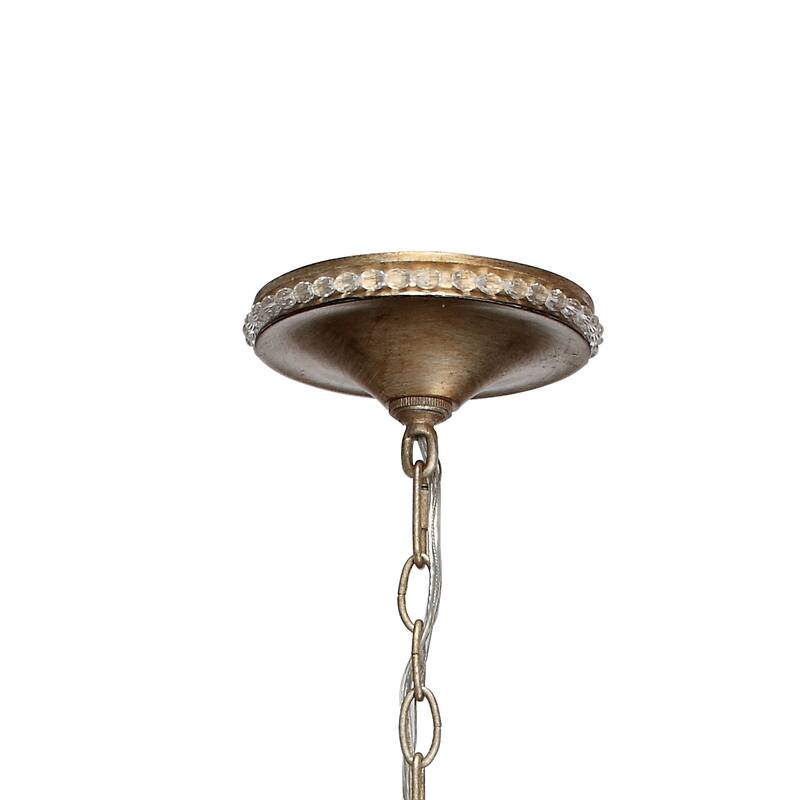 Garland 3 Light Crystal Bead Mini Chandelier - 9.5'' W x 15.5'' H