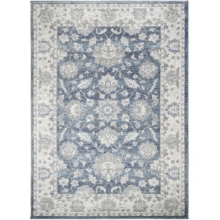 Barcelona Carmelo Blue Traditional Oriental Area Rug - Bed Bath ...