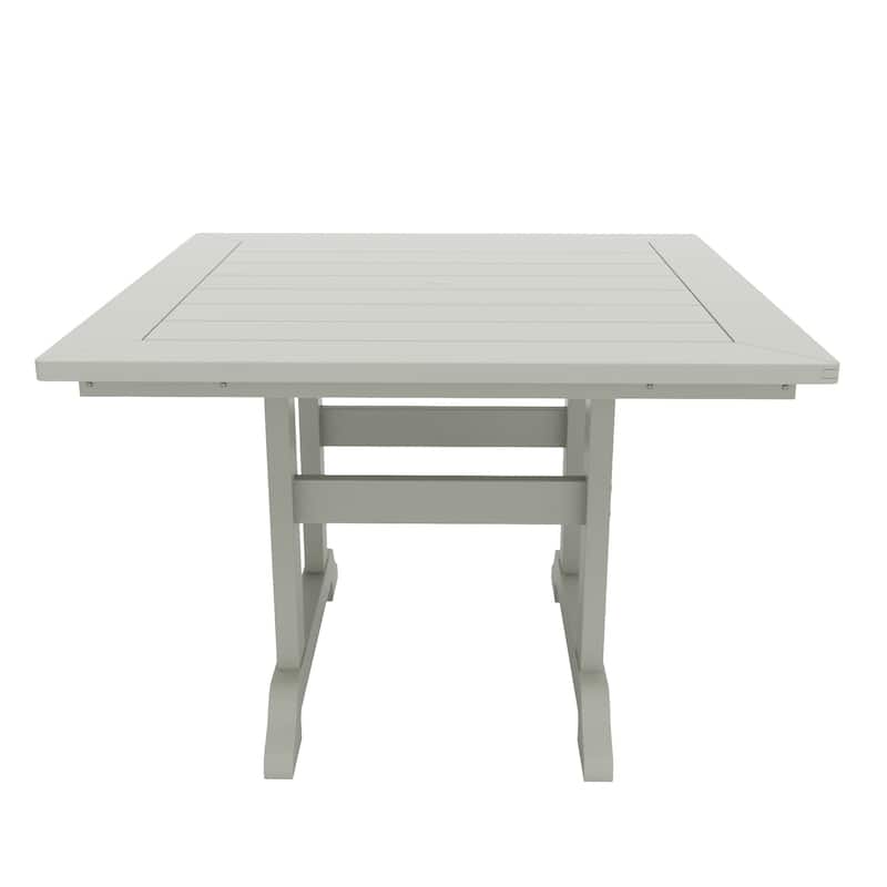 Altura 5-Piece Square Poly Eco-Friendly All Weather Outdoor Dining Set with Armchairs