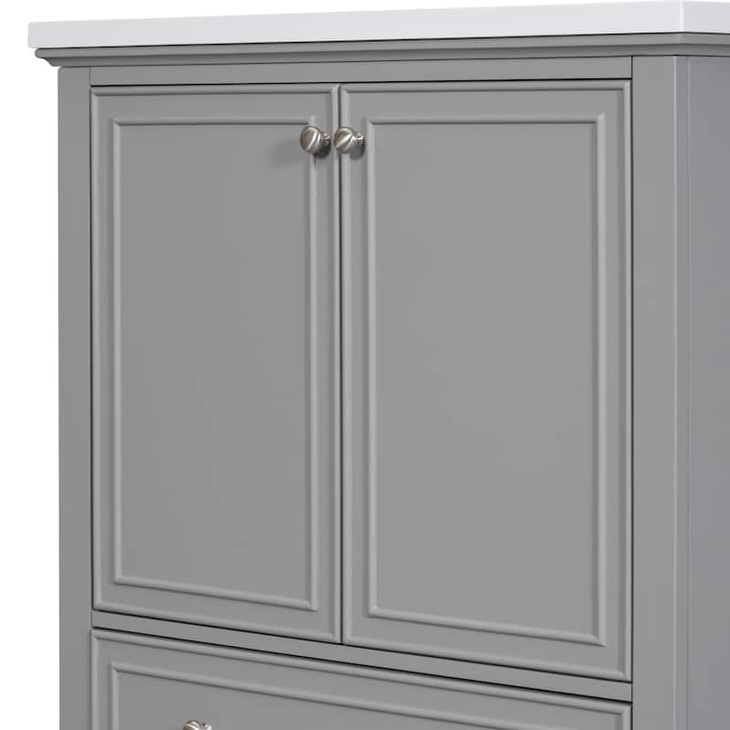 30" Bathroom Vanity without Sink,with Doors and Drawer