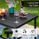 preview thumbnail 4 of 26, MAISON ARTS 3/5-Piece Patio Bar Stool Set of Metal Coffee Table & Textilene Swivel High Bar Stools