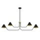 preview thumbnail 8 of 11, Hunter Grove Isle 4-Light Linear Chandelier - Dining Room, Kitchen Island - Mid-Century Modern, Minimalist