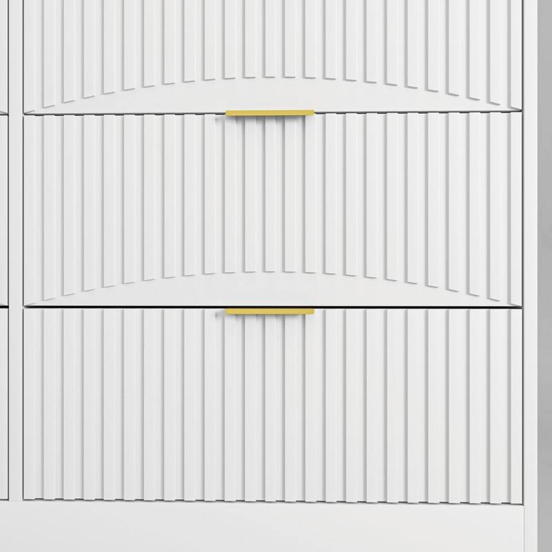 47.2" Modern 8-Drawer Wooden Dresser for Bedroom