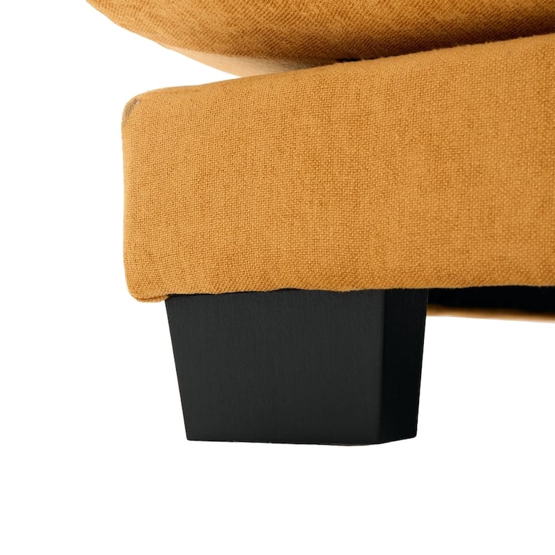 107.87" Modular Chenille Comfy Sectional Cloud Sofa with Double Chaise