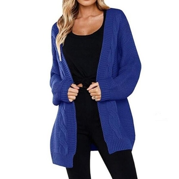 blue wrap sweater