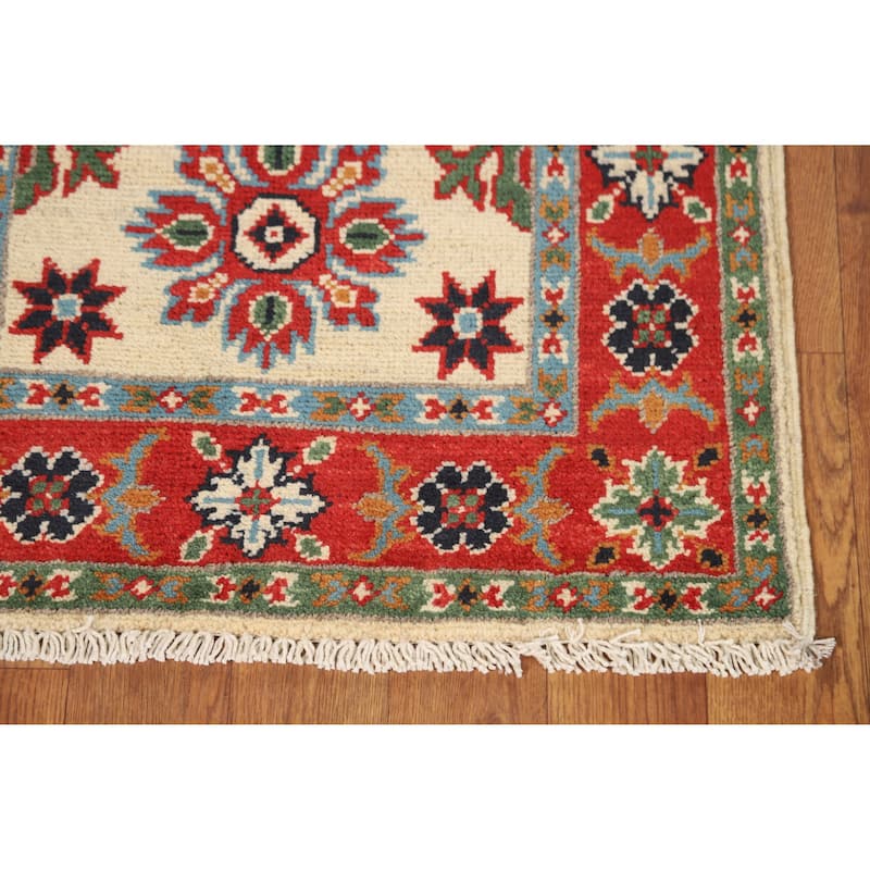 Traditional Kazak Oriental Foyer Rug Handmade Bedroom Wool Carpet - 2'0"x 3'0"