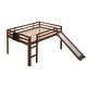 preview thumbnail 5 of 12, Full Size Loft Bed Wooden Kids Bed with Slide,Stair,Ladder,Guardrail,Pine Wood Frame and Chalkboard