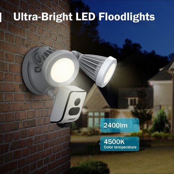 Floodlights with motion sensor and alarm top