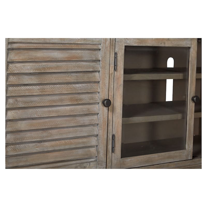 Magnussen Home Calistoga Dovetail Grey Small Console - 82"W x 18"D x 32"H