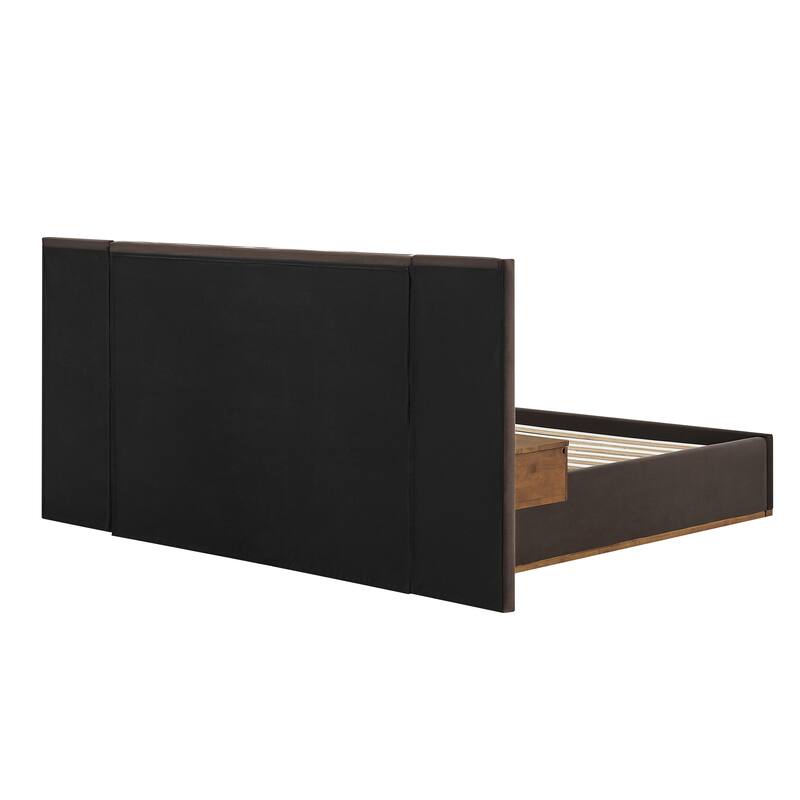 Danson Upholstered King Bed with Side Tables