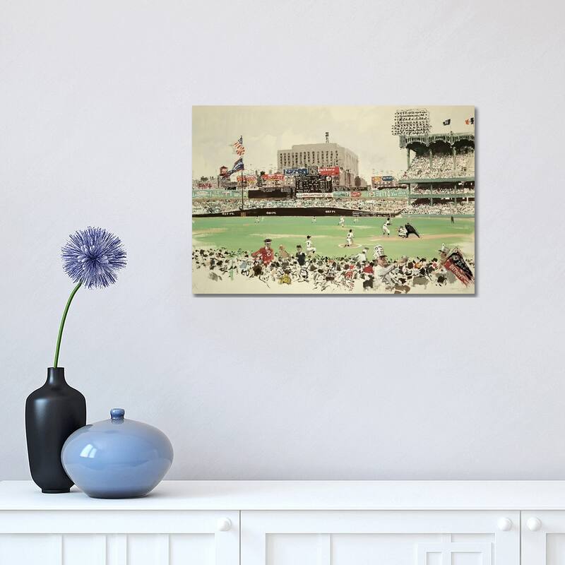 iCanvas "Yankee Stadium, New York" by American School Canvas Print - 12x18x1.5