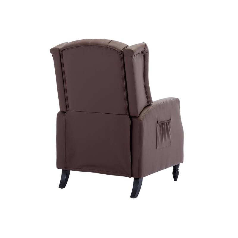 PU Leather Upholstered Recliner Chair