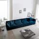 Option Blue 4-Seater Sofa