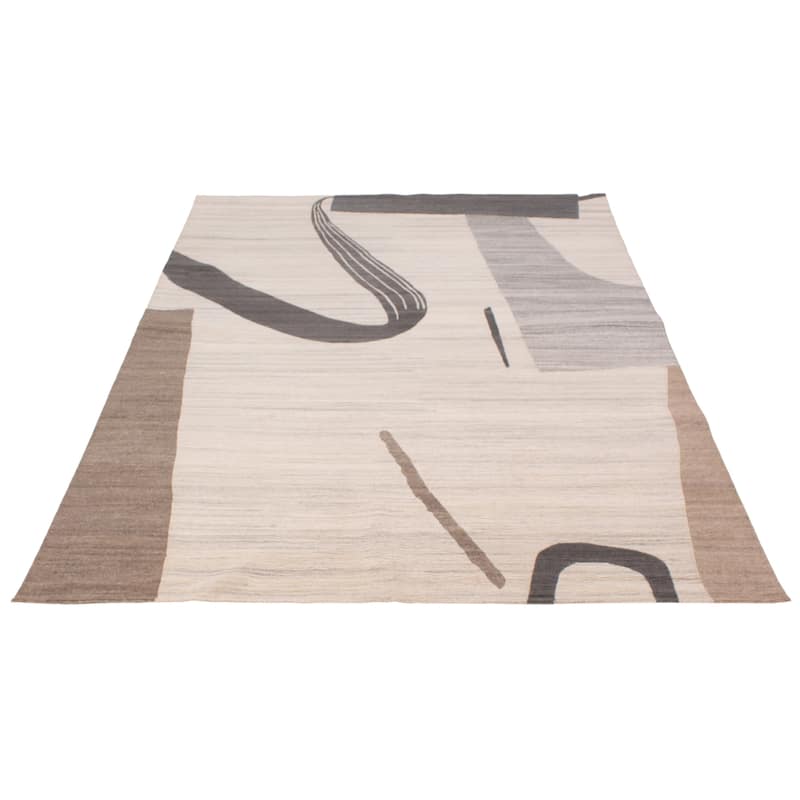 ECARPETGALLERY Hand-knotted Alma Ivory Wool Rug - 8'1 x 10'0