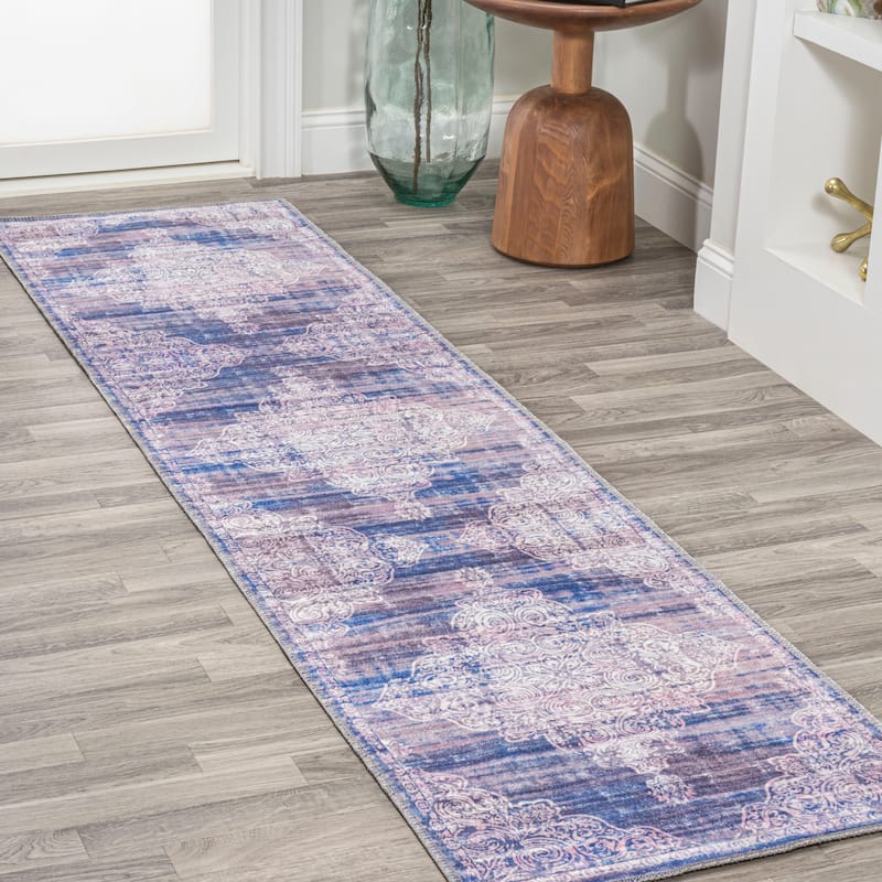 JONATHAN Y Asa Bohemian Medallion Machine Washable Area Rug