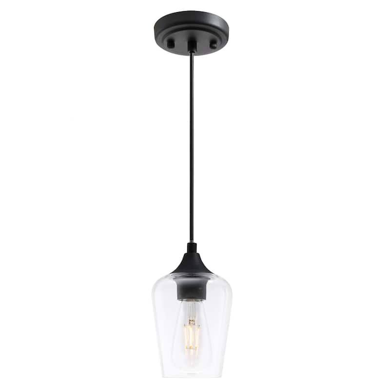 CO-Z 1-light Glass Pendant Light with Adjustable Cord