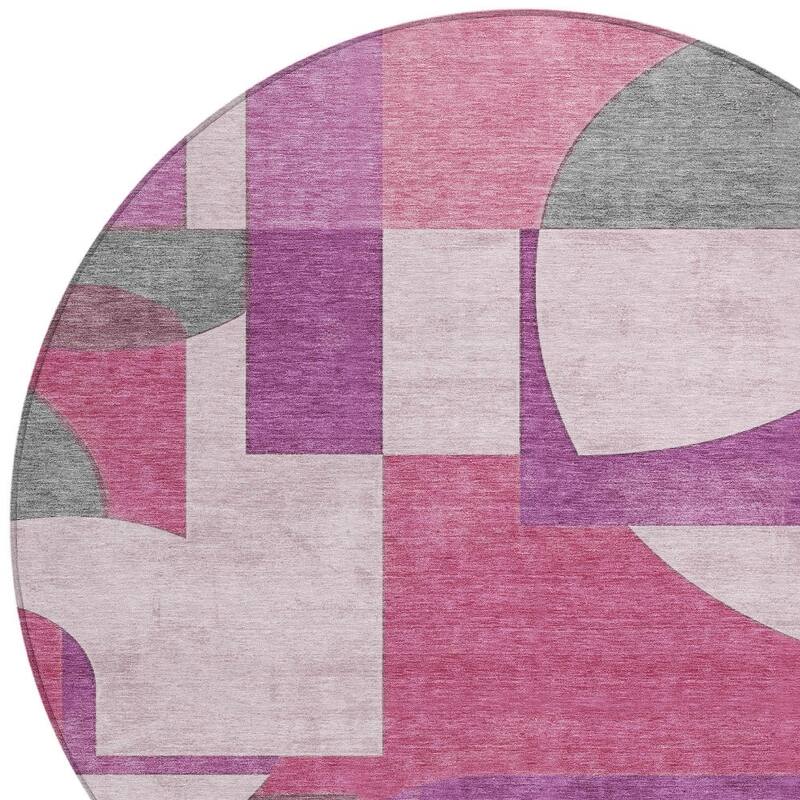 HomeRoots Geometric Modern Rectangle Outdoor Rug