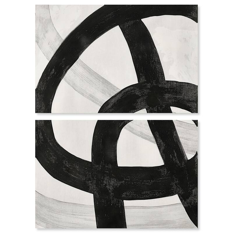 Infinite Loop II Canvas Set of 2 by Art Remedy, Gallery Wrapped - 36" x 24"