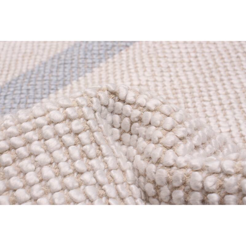 ECARPETGALLERY Braid weave Sienna Cream Wool Rug - 3'0 x 5'0