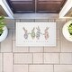 preview thumbnail 4 of 7, Stupell Minimal Happy Easter Bunnies Printed Outdoor Door Mat, design by Leah Straatsma, 18"x30"