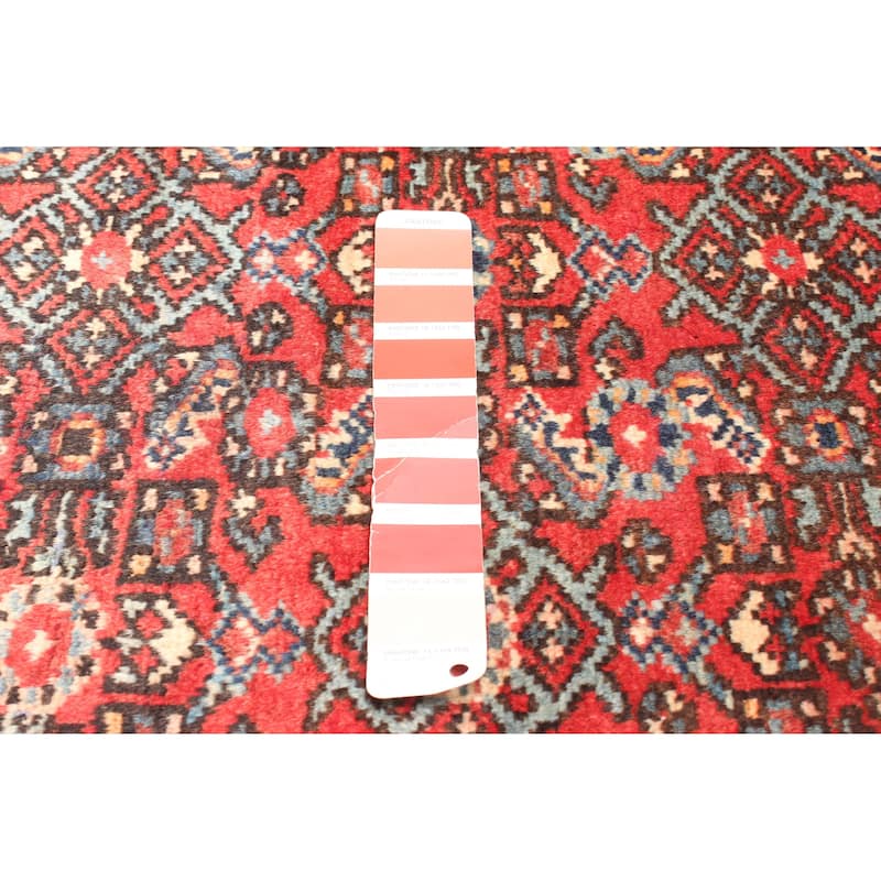 ECARPETGALLERY Hand-knotted Andelz Red Wool Rug - 2'5 x 9'2