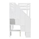 preview thumbnail 12 of 12, Twin Size Loft Bed Frame with Storage Staircase