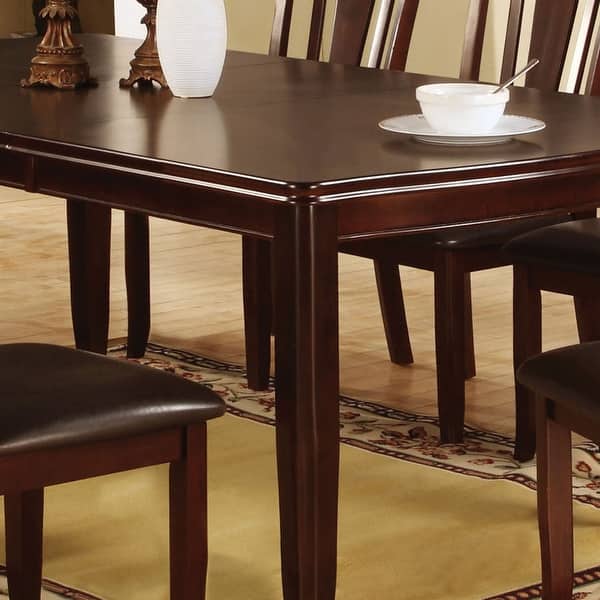 Shop Furniture Of America Wopp Contemporary Espresso 78 Inch Dining Table On Sale Overstock 16373622
