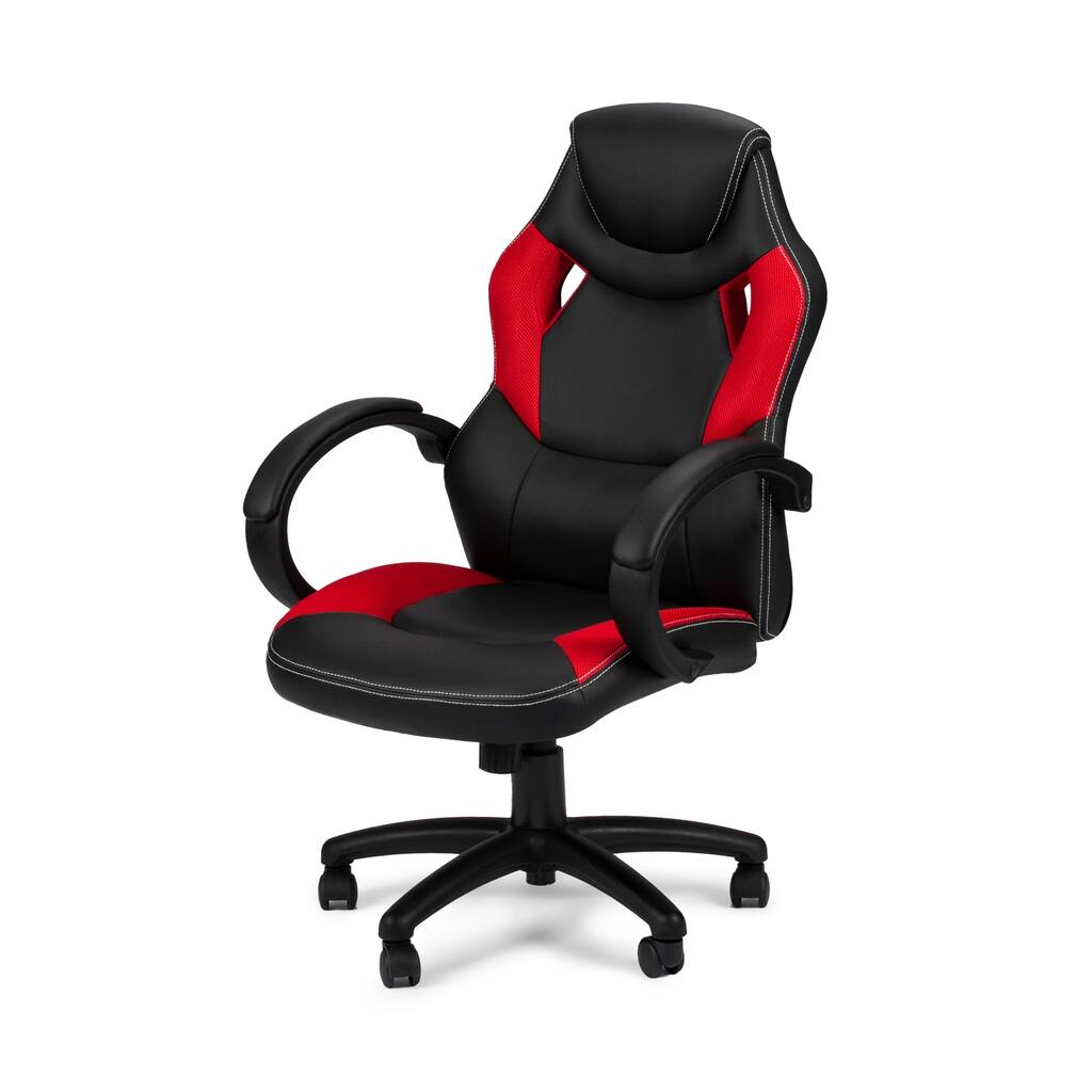 Office Chair Ergonomic Adjustable Swivel Task Desk Chair - Black