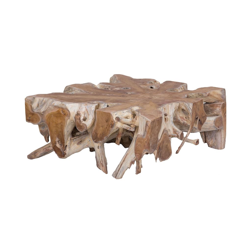 Elk Home Teak Natural Wood 46 Inch Wide Coffee Table