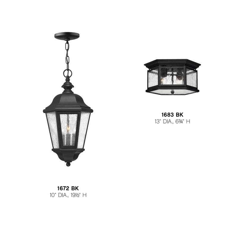 Hinkley Lighting 2 Light Outdoor Flush Mount Ceiling Fixture from the