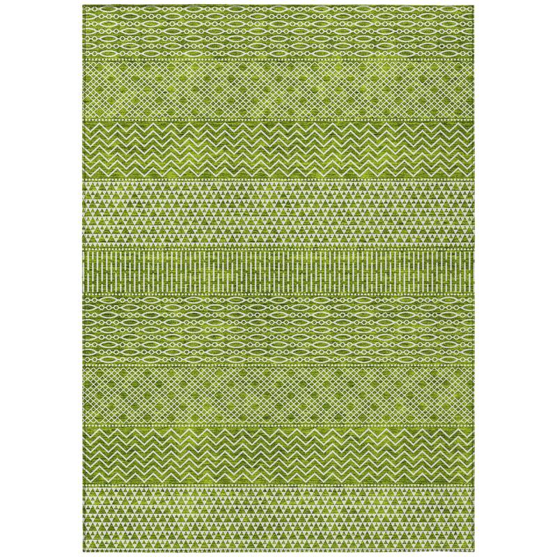 HomeRoots Chevron Modern Rectangle Outdoor Rug