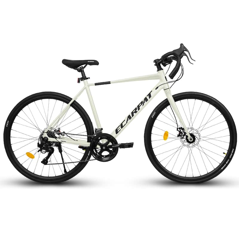 28" Road Bike, Lightweight Aluminum Frame, Disc Brakes, 16-Speed, Fast Acceleration for Men and Women, for High-Intensity Riding