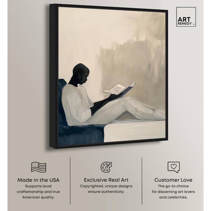 Void Reader I Canvas by Art Remedy