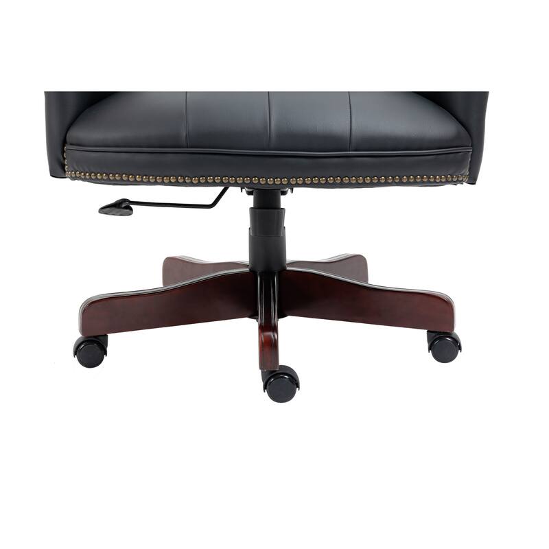 Ergonomic Executive Office Chair with High Back Reclining Function, Gas Lift, Thick Padding, for Office and Home