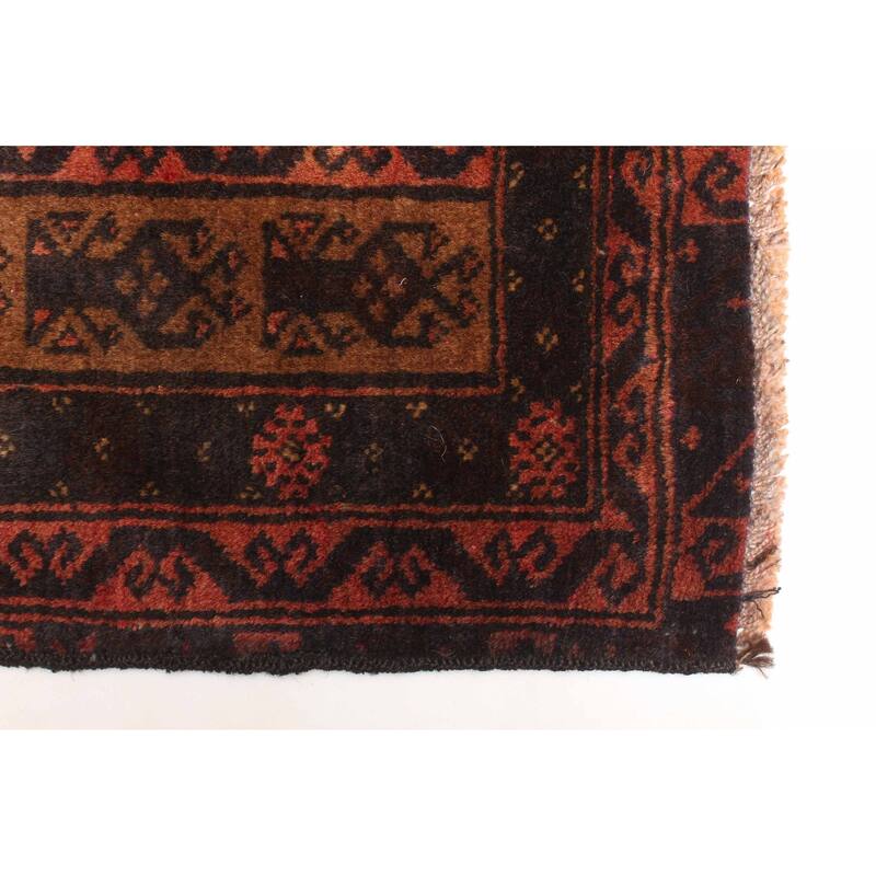 ECARPETGALLERY Hand-knotted Teimani Brown Wool Rug - 2'6 x 4'2