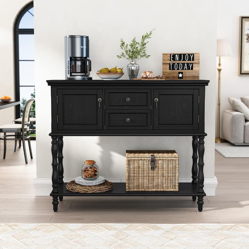 Farmhouse Wood Console Table