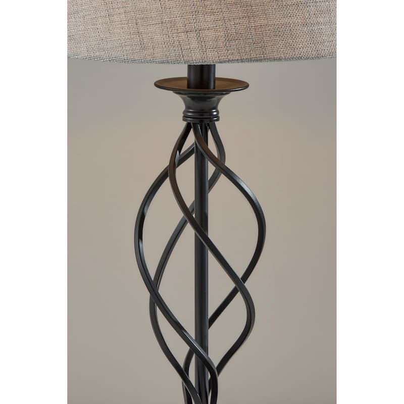 Darcy Table Lamp- Grey Tall Shade