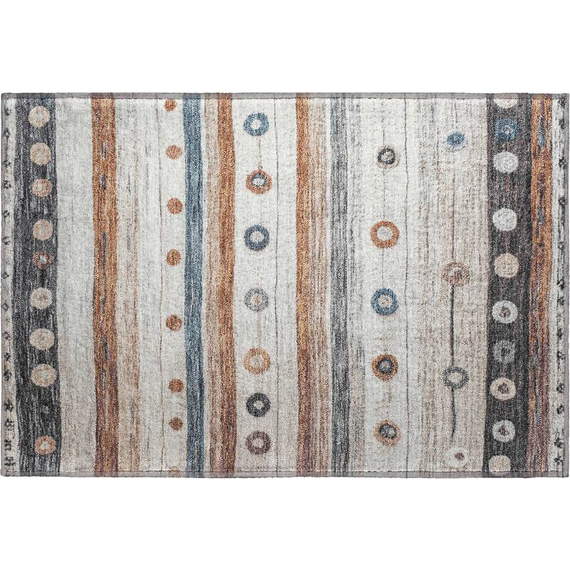 Premium Washable Super Soft Global Stripes Mayfield Rug