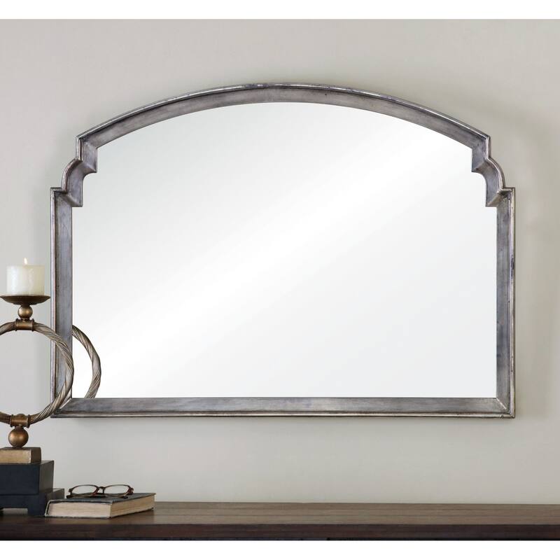 Uttermost Via Della Rustic Antique 42" Wide Wall Mirror