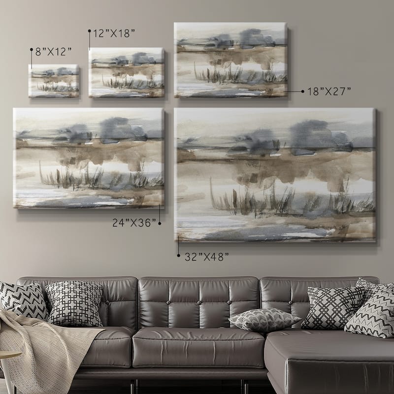 Blue-Grey Marsh I Premium Gallery Wrapped Canvas - Ready to Hang