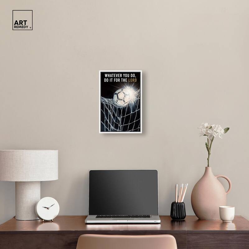 Do it for the Lord Soccer Canvas by Art Remedy