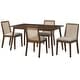 preview thumbnail 11 of 20, Simple Living Newington Cane Dining Set 5-Piece Walnut/Cane