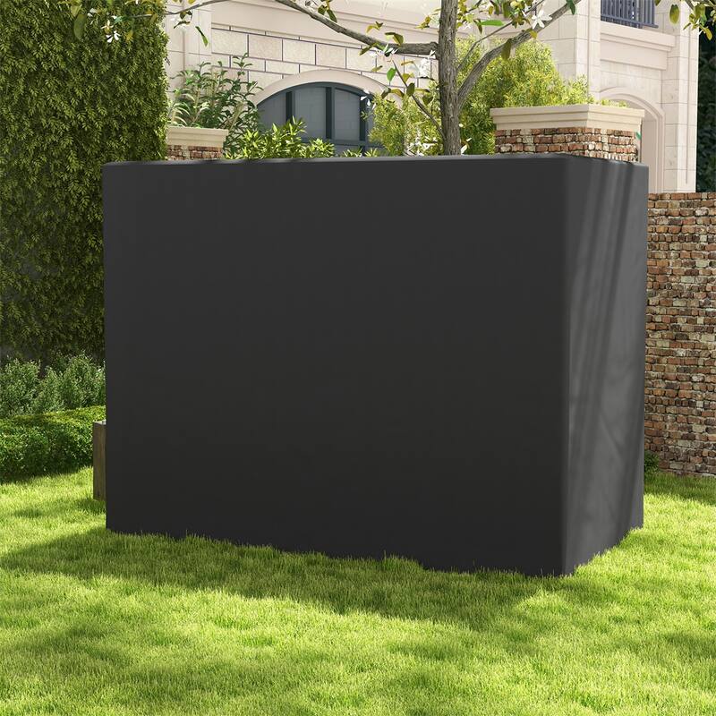 Dark Grey Oxford Fabric Swing Chair Cover with UV Protection and All-Weather Dust Debris Resistant - 94.5"L x 52.25"W x 72.75"H