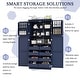 preview thumbnail 17 of 30, Roomfitters 71 Inch Freestanding Kitchen Pantry with 8 Pull-Out Trays and Door Shelves, Shaker Cabinet