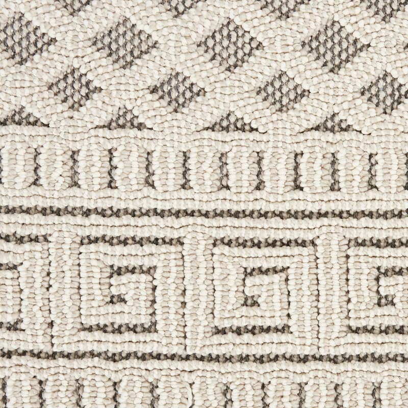 Nourison Elwood Contemporary Greek Key Lattice Geometric Area Rug