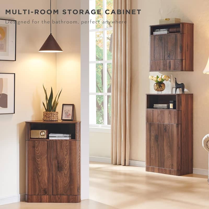 Modern Corner Cabinet,Storage Cabinet for Bathroom,Living Room,Kitchen