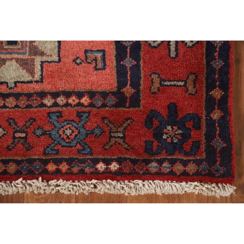Koliaei Persian Vintage Runner Rug Hand-Knotted Wool Carpet - 3'5" x 12'5"