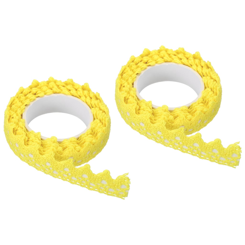 Lace Ribbon Self-Adhesive Lace Tape, 2 Rolls Cotton Masking Sticker