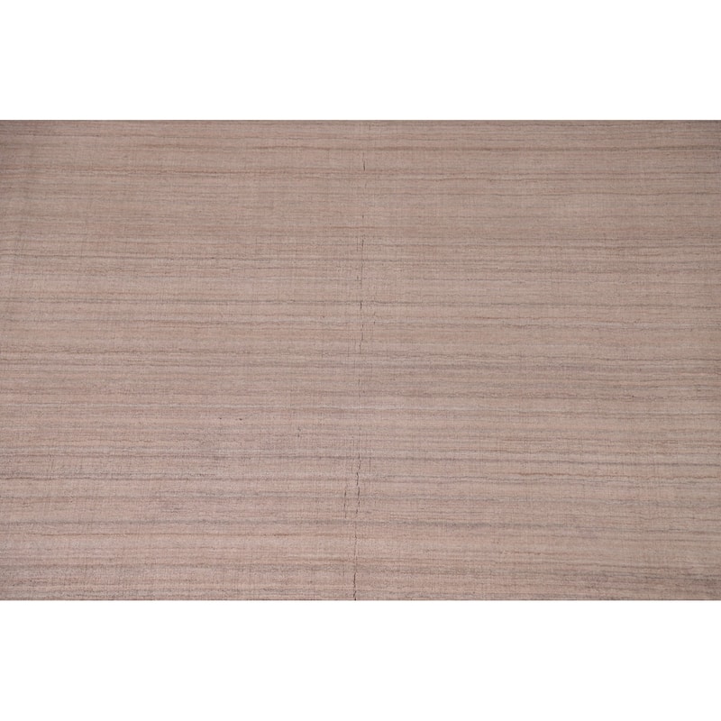 Gabbeh Indian Area Rug Handmade Silk Carpet - 7'11"x 9'9"