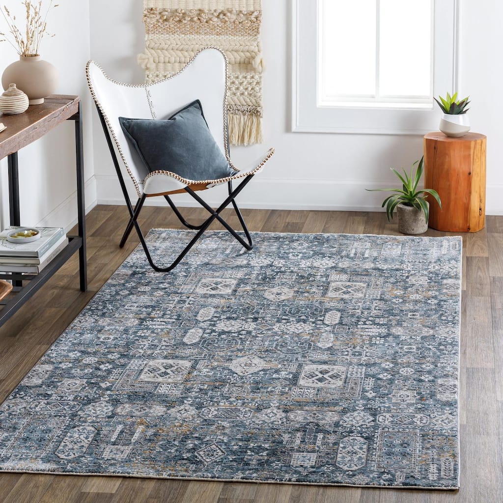 Livabliss Traditional Cardiff Medallion Area Rug